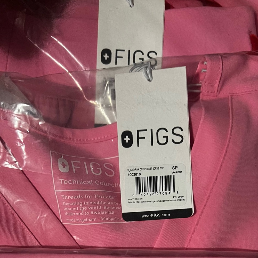 Figs Scrub Set sunrise pink